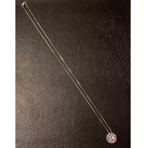 NWT Sterling Silver w/ White Saphire Necklace